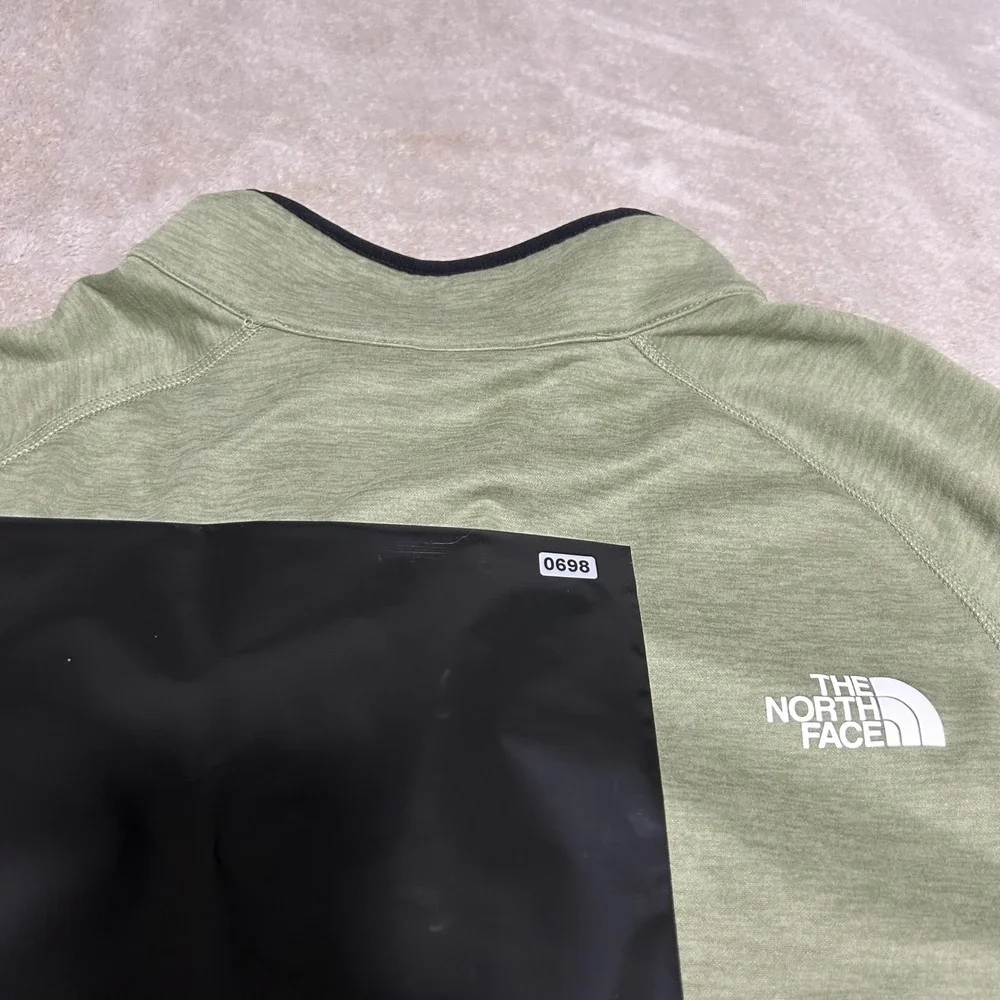 The North Face Canyon Lands Fleece Jacket Mens XL Green Full Zip Mock Neck